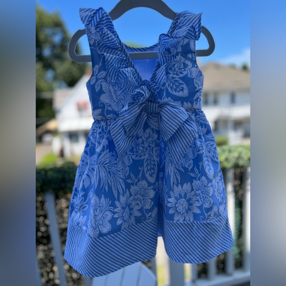 SAVANNAH FLORAL LIGHT BLUE DRESS - Picture 2 of 6